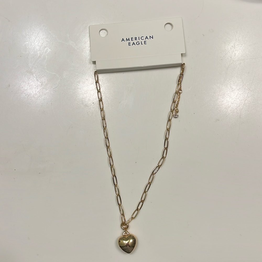 Gold Heart Pendent Necklace